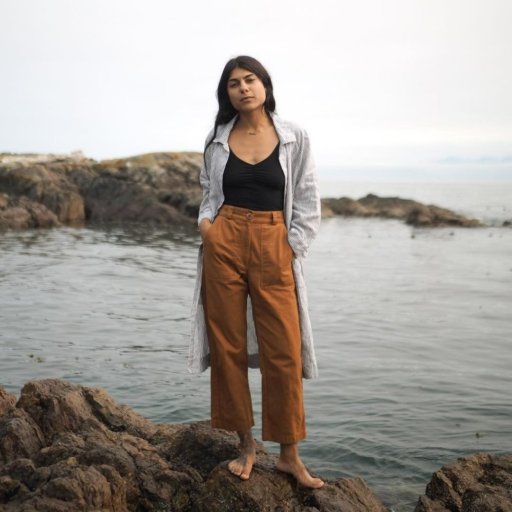 Beaton Linen Utility Pants in Brown Size 4